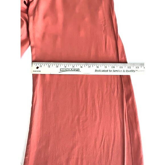 ASTR The Label Wide Leg Crop Trousers Medium Orange Viscose Flat Front Zip Back - Picture 12 of 14